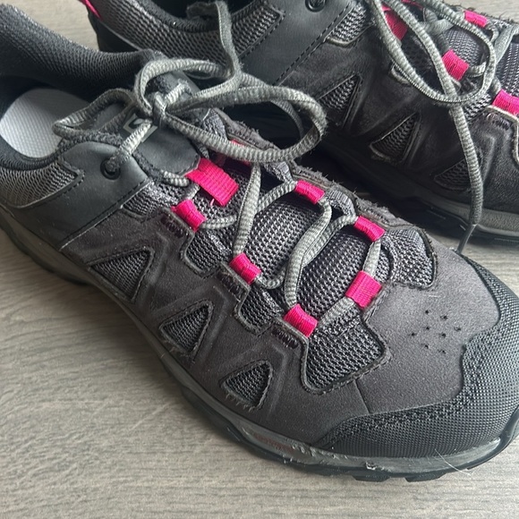 Salomon Contagrip Ortholite Black Hiking Trail Shoes Sneakers Women size 9.5 - Picture 10 of 13